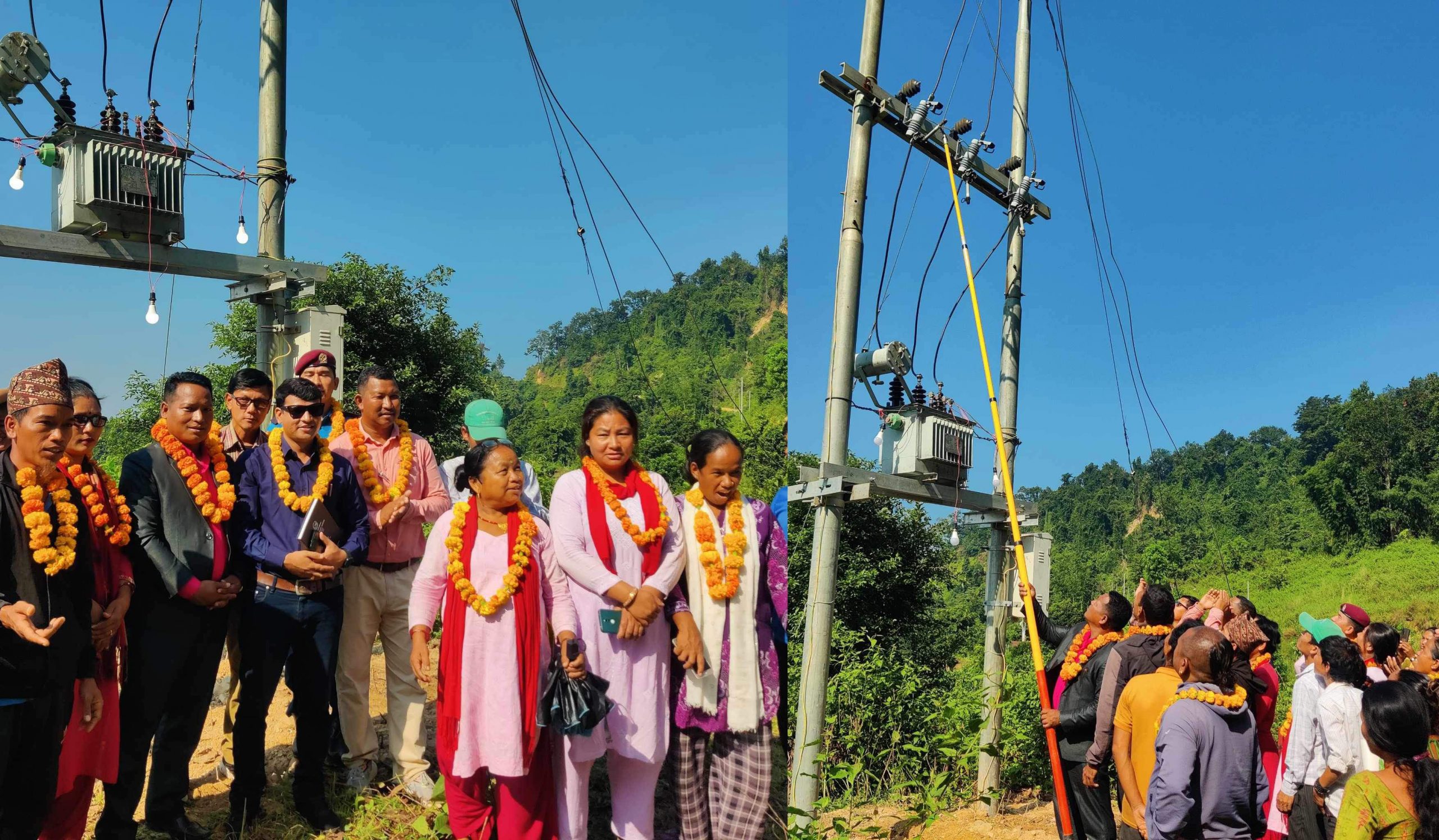 मरिण गाउँपालिका–६ को ५७ घरमा केन्द्रीय प्रसारणको बिजुली पुग्यो, अध्यक्ष मोक्तानद्धारा उद्घाटन