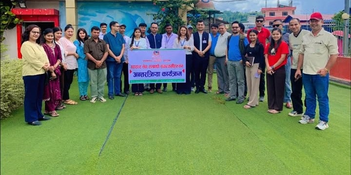 जनस्वास्थ्य कार्यालय र सन्चारकर्मीहरुबीच स्वास्थ्य सम्वन्धि अन्तर्क्रिया