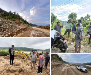 हरिहरपुरगढीका अध्यक्ष वाइबाको सक्रियतामा खुलाइयो पहिरोले अवरुद्ध मदन भण्डारी राजमार्ग