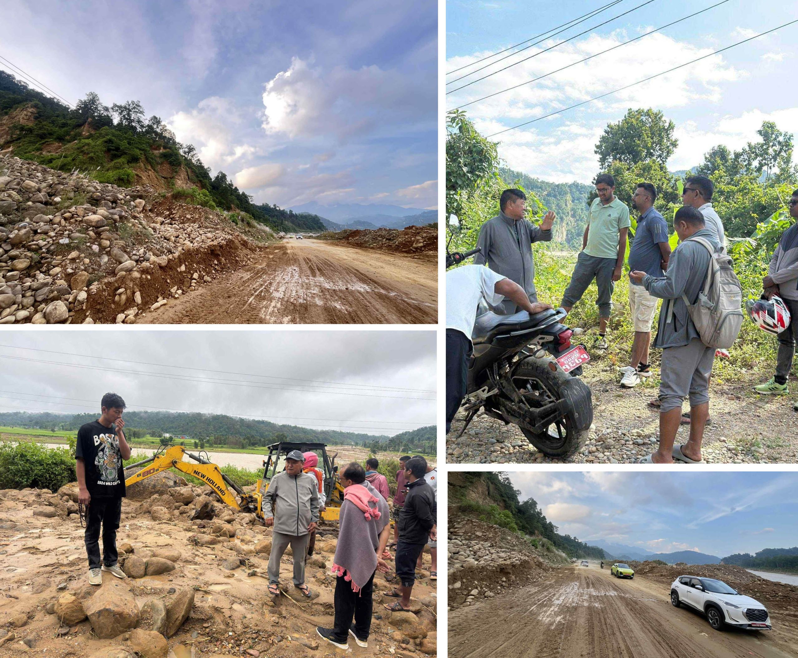 हरिहरपुरगढीका अध्यक्ष वाइबाको सक्रियतामा खुलाइयो पहिरोले अवरुद्ध मदन भण्डारी राजमार्ग