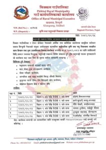 फिक्कलमा ६ दिने पशुपन्छी स्वास्थ्य शिविर संचालन हुने