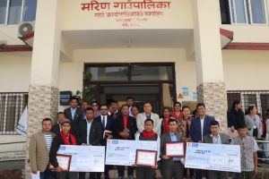 मरिणमा जनयुद्ध दिवसको अवसरमा विभिन्न व्यक्तिहरुलाई सम्मान