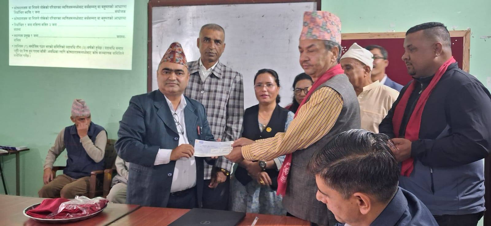 सिद्धज्योति शिक्षा क्याम्पसमा एक करोड पचास लाख रुपैयाँको दिगो अक्षयकोष स्थापना