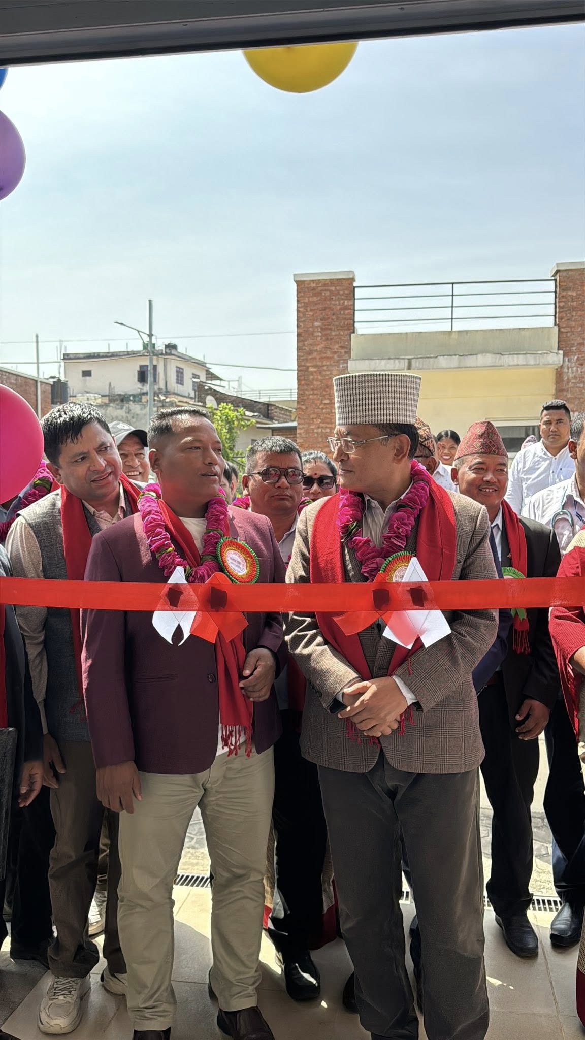 मरिण आधारभूत अस्पतालमा आँखा उपचार इकाईको उद्घाटन