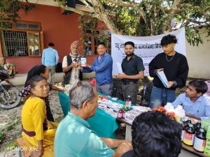 हरिहरपुरगढीमा एक दिने निःशुल्क पशु स्वास्थ्य शिविर