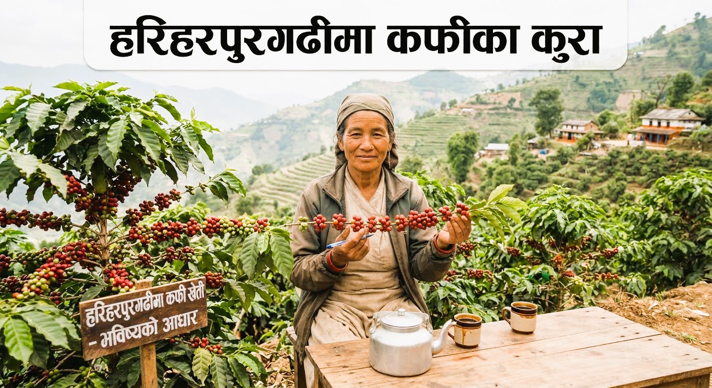 कफी खेतीमा भविष्य खोज्दै हरिहरपुरगढीका किसान